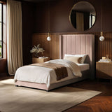 Flair Tiggy Single Ottoman Bed Velvet Pink