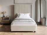Flair Tiggy Single Ottoman Bed Velvet Beige