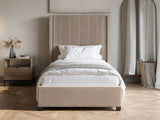 Flair Tiggy Single Ottoman Bed Velvet Beige
