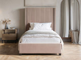 Flair Tiggy Single Ottoman Bed Velvet Pink
