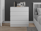 Flair Toivo Chest Of 4 Drawers White
