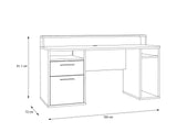 Flair Power Z Gaming Desk with RGB LED White