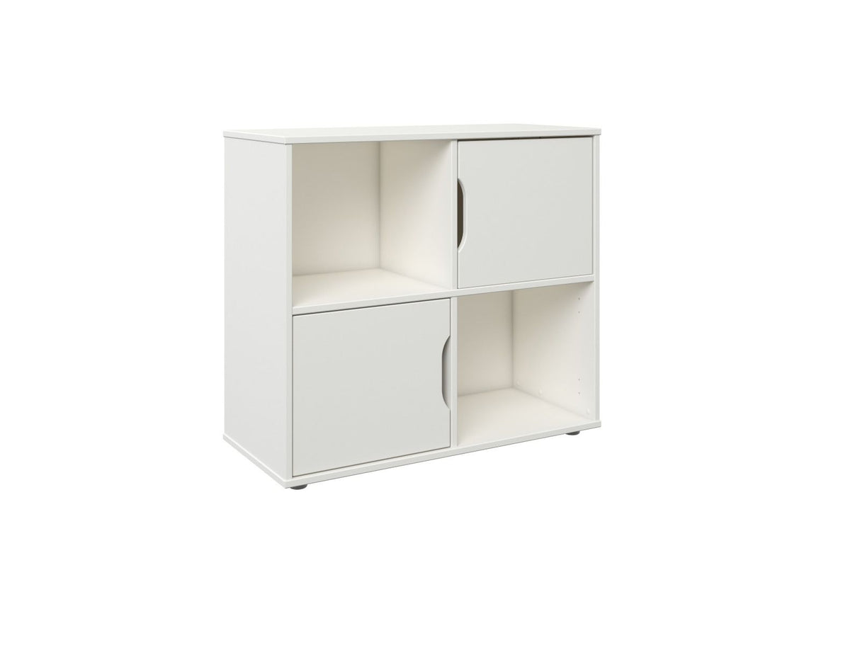 Noomi Nora Solid Wood Mid Sleeper Storage Cabin White (FSC-Certified)
