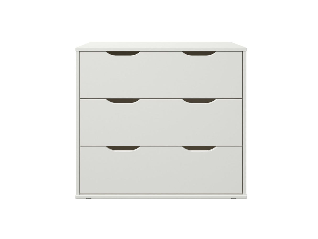 Noomi Nora Solid Wood Mid Sleeper Storage Cabin White (FSC-Certified)