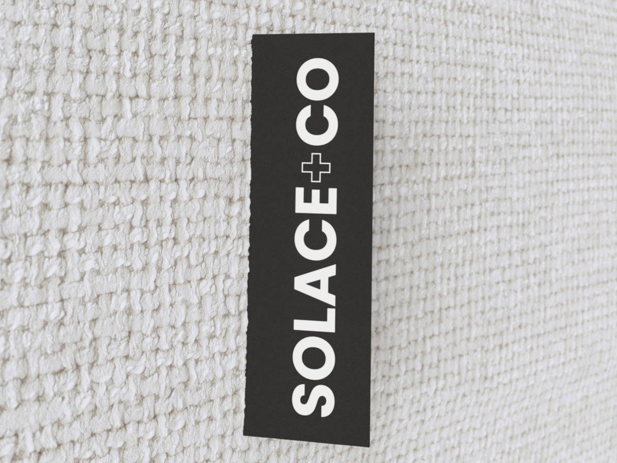 SOLACE+CO Vera Hotel Bed Frame with Integrated Bedside Tables Cream Kingsize