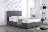 Flair Waltz Kingsize Fabric Ottoman Bed Grey