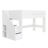 Flair Olivia Staircase Mid Sleeper with Storage White