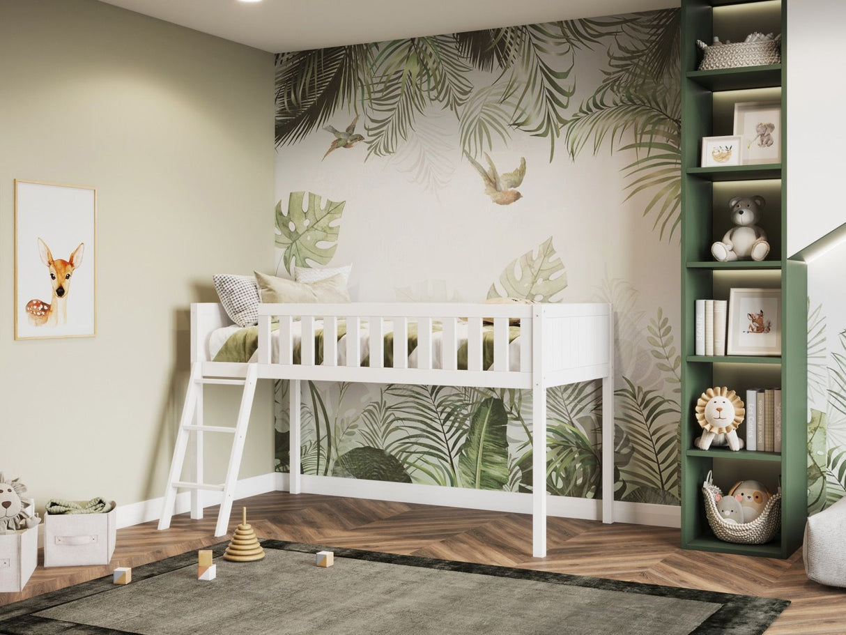Flair Bea Shorty Mid Sleeper Cabin Bed White
