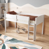 Flair Loop Wooden Mid Sleeper White