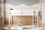 Flair Loop Wooden Mid Sleeper White