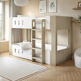 Flair Willow Low Bunk Bed White & Oak