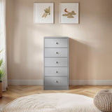 Flair Wizard Chest of 5 Drawers Grey