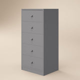 Flair Wizard Chest of 5 Drawers Grey