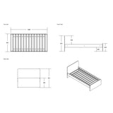 Flair Wizard Junior L Shaped Bunk Bed Grey