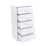 Flair Wizard Chest of 5 Drawers White
