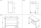 Flair Wizard Pull Out Desk White