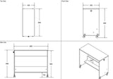 Flair Wizard Pull Out Desk Grey