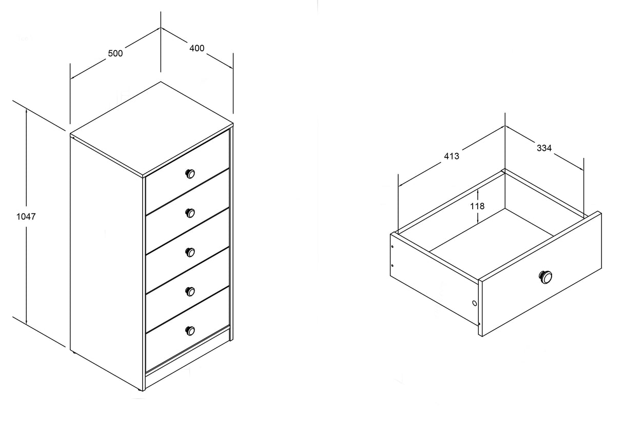 Flair Wizard Junior High Sleeper Storage Station White