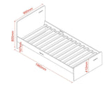 Flair Wizard Single Bed Grey