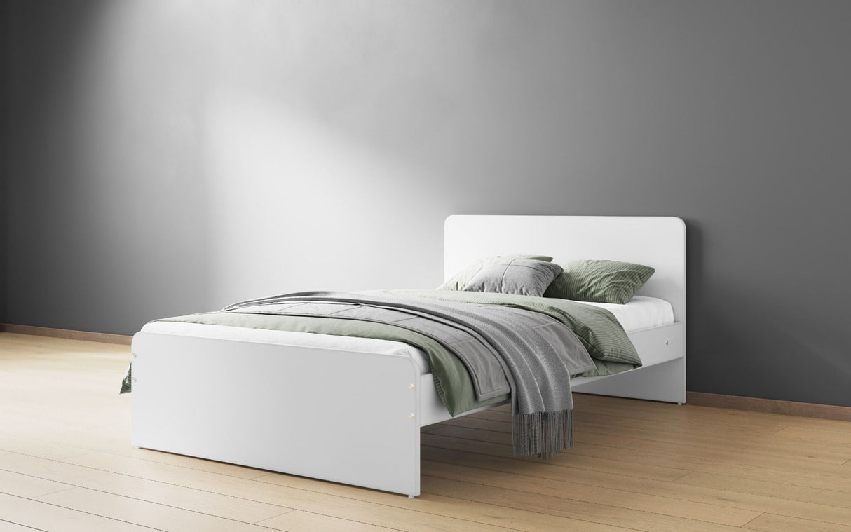 Flair Stepaside Staircase L Shaped Triple Bunk Bed White