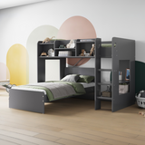 Flair Wizard Junior L Shaped Bunk Bed Grey