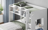 Flair Wizard L Shaped Triple Bunk Bed White
