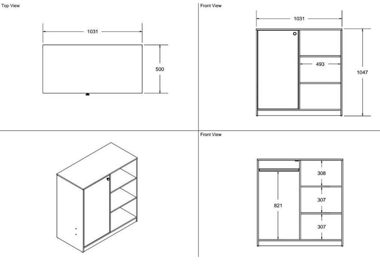 Flair Wizard Storage Unit White