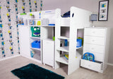 Flair Wizard Junior High Sleeper Workstation White
