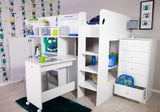 Flair Wizard Junior High Sleeper Workstation White