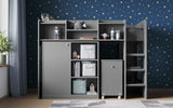 Flair Wizard Junior High Sleeper Workstation Grey