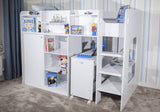 Flair Wizard Junior High Sleeper Workstation White