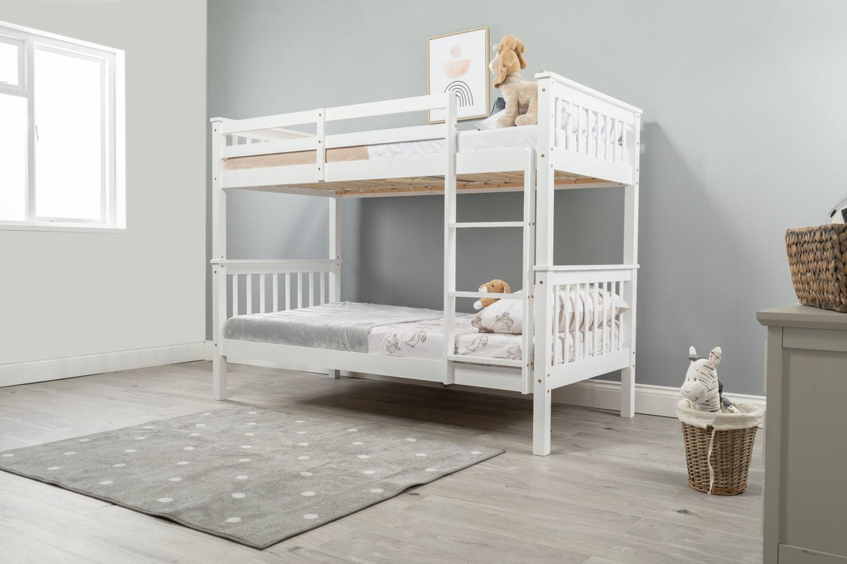 Flair Zoom Wooden Detachable Bunk Bed White