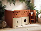 Flair Zaiden Mid Sleeper with Toy Box Orange