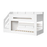 Flair Zeno Staircase Low Bunk with Storage White