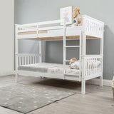 Flair Zoom Wooden Detachable Bunk Bed White